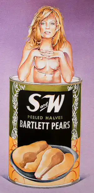 Mel Ramos - offset: Bartlett Pears (laatste exemplaar!) verkocht voor € 50!