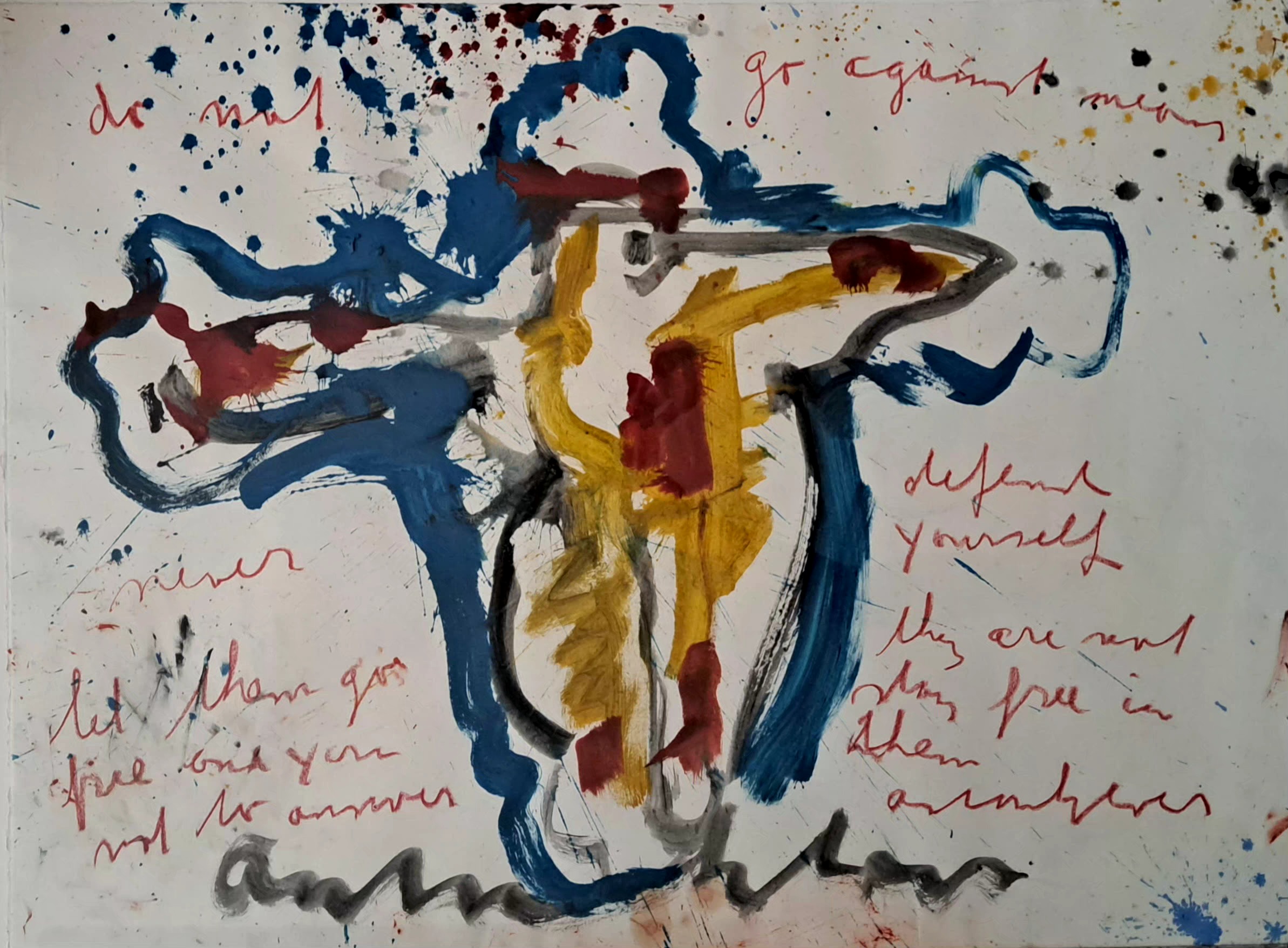 Anton Heyboer - CRUCIFIXION (Groot origineel werk) kopen? Bied vanaf 450!