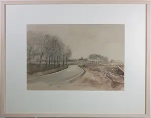 Jose Calsina - pen/aquarel, Bomen - Ingelijst kopen? Bied vanaf 30!