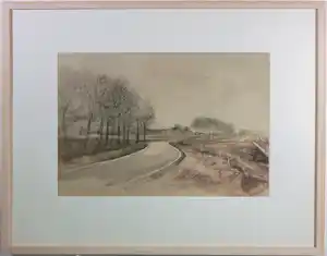 Jose Calsina - pen/aquarel, Bomen - Ingelijst kopen? Bied vanaf 30!