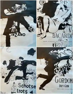 Anton Martineau - Cinzano; Bacardi; Schotse Trots; Gordon's kopen? Bied vanaf 800!