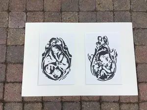 Niet of onleesbaar gesigneerd - Twee! kopen? Bied vanaf 1!