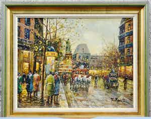 Francois Furet - Scène de rue à Paris verkocht voor € 70!