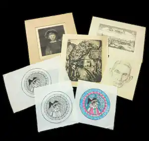 Jo Bezaan - en andere! - Lot van 7 grafische werken verkocht voor € 35!