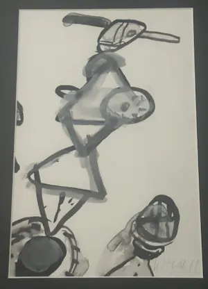 Jurjen de Haan - Gestileerde figuur in expressieve compositie, 1999 kopen? Bied vanaf 80!