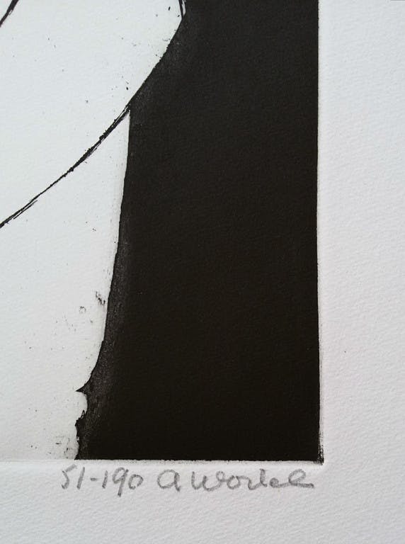 Ans Wortel - Uitgangspunt voor vlinder, aquatint ets kopen? Bied vanaf 75!