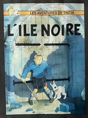 Pascal Somon - Kuifje. Hommage aan Herge. (TinTin - L'Ile Noire). verkocht voor € 69!