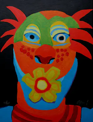 Karel Appel - Houtsnede met carborundum: Le Dompteur à la Rose (Circus serie) - 1978 kopen? Bied vanaf 1995!