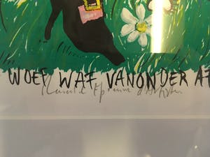 Niet of onleesbaar gesigneerd - woef waf van onder af kopen? Bied vanaf 1!