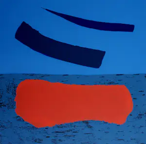 Winfred Gaul - Zeefdruk geometrisch - 1970 - en een GRATIS zeefdruk van onbekende kunstenaar kopen? Bied vanaf 150!