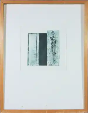 Annette Hoenderdos - Ets, Z.T. - Ingelijst verkocht voor € 35!