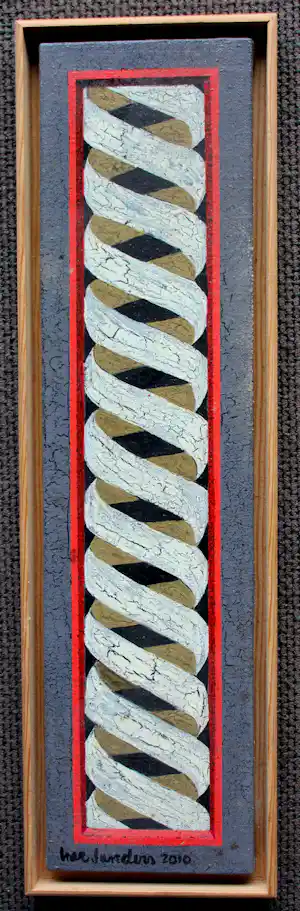 Har Sanders - Ingelijste acrylverf: "Spiraal" - 2010 verkocht voor € 250!