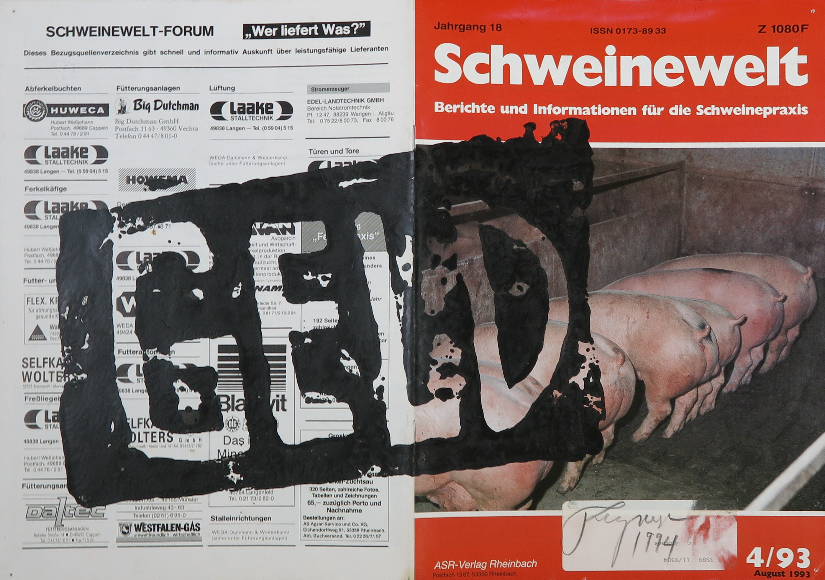 Felix Droese - Schweinewelt/GELD verkocht voor € 30!