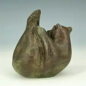 Miep Maarse - Bronzen beeld: een liggende beer - 1996 kopen? Bied vanaf 599!