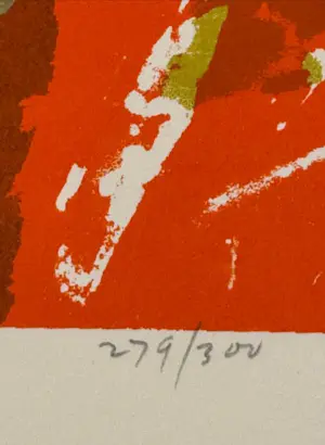 Seong Moy - Red Tapestry - Zeefdruk - Handgesigneerd !!! kopen? Bied vanaf 150!