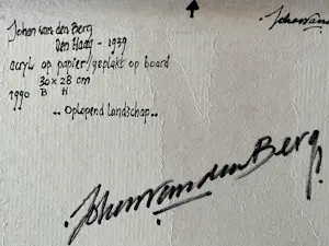 Johan van den Berg - OPLOPEND LANDSCHAP kopen? Bied vanaf 75!