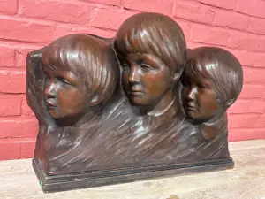 Georges Wasterlain - 3 kinderhoofdjes in terracotta kopen? Bied vanaf 249!