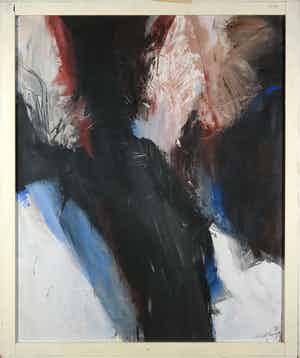 Monique de Lannoy - Acryl op karton, Eressos - Ingelijst (Groot) verkocht voor € 70!