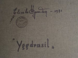 Niet of onleesbaar gesigneerd - Gesigneerd - Fantasy-Art - olieverf "Yggdrasyl - de Levensboom" GROOT! kopen? Bied vanaf 1!