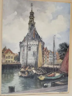 Hendrikus Roodenburg - Hoofdtoren Hoorn. kopen? Bied vanaf 95!