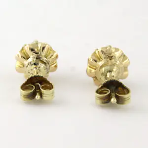 14k geel gouden solitair oorknoppen bezet met roos geslepen diamant tot. 0,40ct kopen? Bied vanaf 350!