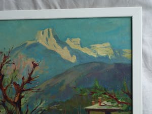 Klaas Pijlman - Olieverf op canvasboard , Cornetta, Italië - gesigneerd & ingelijst – 1980 kopen? Bied vanaf 35!