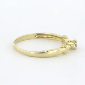14k geel gouden solitair ring met briljant geslepen diamant 0.07 ct - rm 17.75 kopen? Bied vanaf 120!