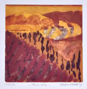 Jeroen Krabbé - Piena Alta - Zeefdruk - Gesigneerd - 40x36 cm - 1997 verkocht voor € 125!