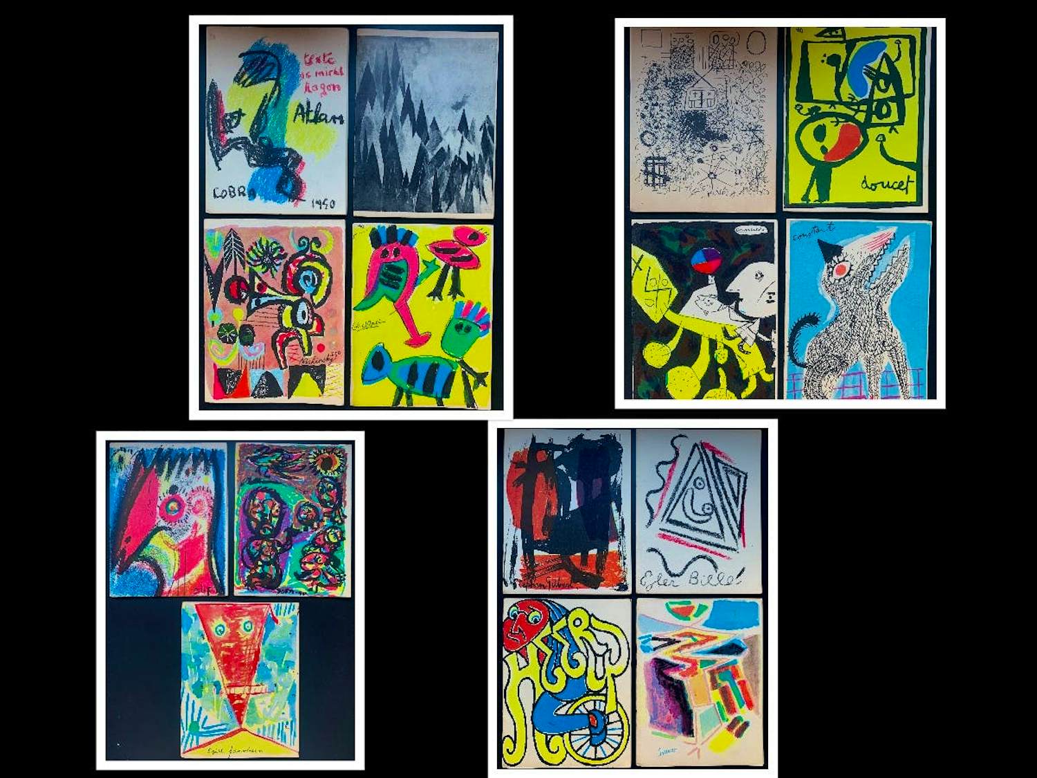 Karel Appel、Nu bleu、希少画集画、新品額装付 Buy art from Karel Appel? | Kunstveiling.be