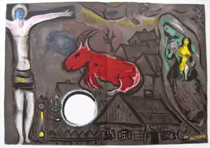 Marc Chagall - 2 Farb-Lithographien "Derriere Le Miroir" von 1950 kopen? Bied vanaf 180!
