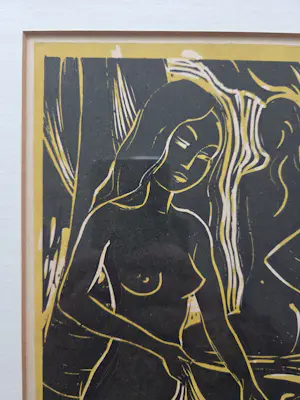 Han Snel - Vrouwen. Bali. Naakt. Houtdruk. kopen? Bied vanaf 149!