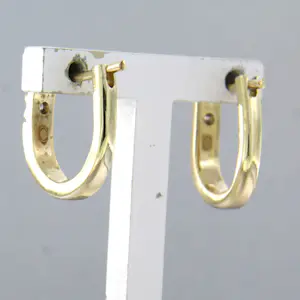 14k geel gouden oorhangers bezet met briljant geslepen diamant tot. 0,06ct kopen? Bied vanaf 450!