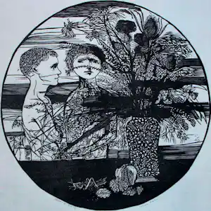 Leonard Baskin - houtsnede:children still life-1956 kopen? Bied vanaf 100!