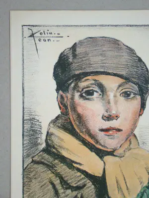 Jean Colin - L'Ecolier - 1931 - Originele lithografie - Gesigneerd kopen? Bied vanaf 50!