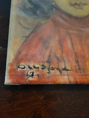 Niet of onleesbaar gesigneerd - Portret kopen? Bied vanaf 10!