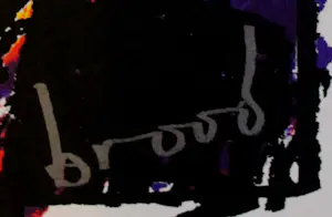 Herman Brood - Zeefdruk met boek: Woedend licht - 2000 kopen? Bied vanaf 150!