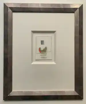 Jan Montyn - gemengde techniek op papier | 'Zonder titel' | 1998 (LUXE INGELIJST) kopen? Bied vanaf 275!