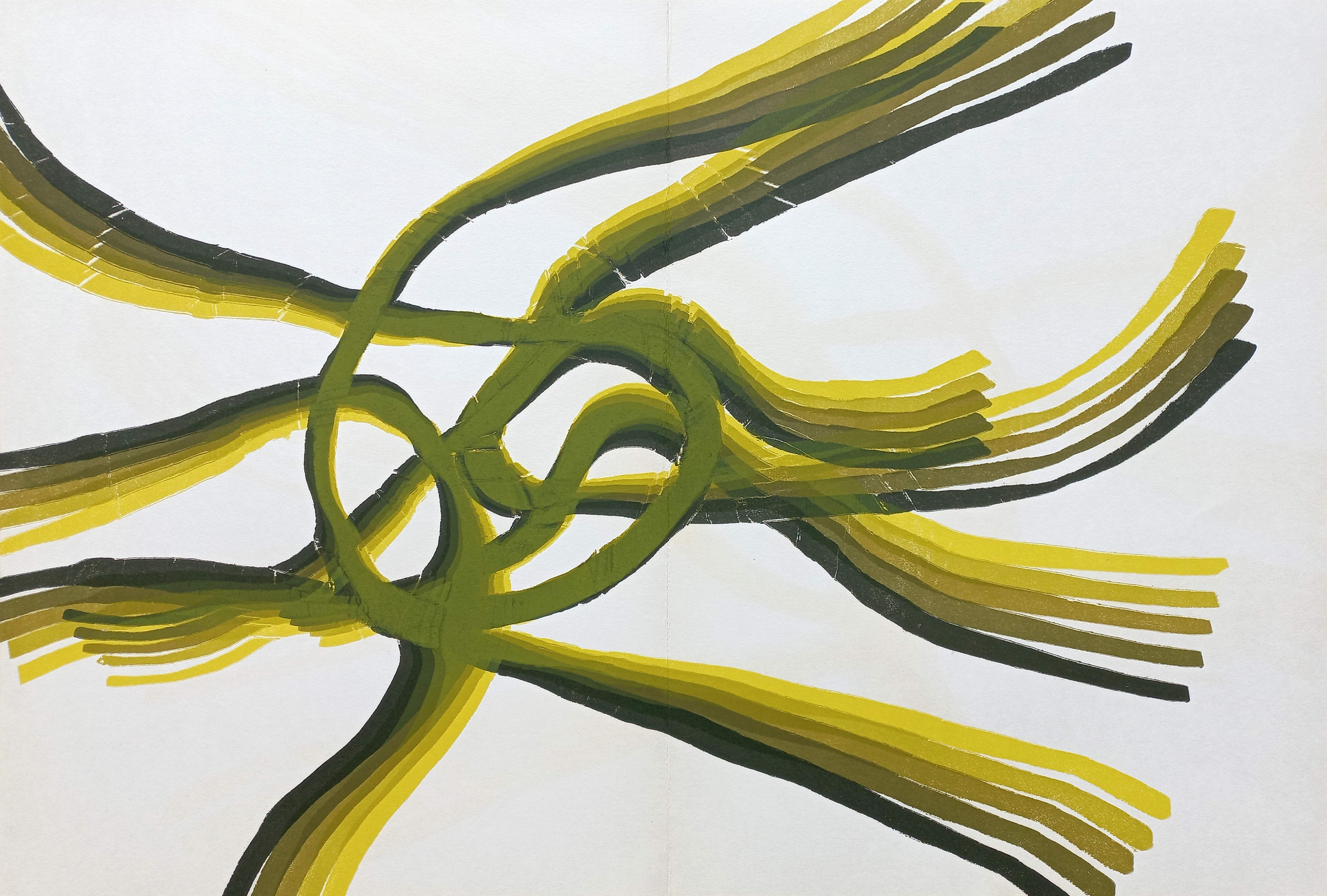 Pol Bury - Abstracte compositie, originele litho (dubbelpagina) kopen? Bied vanaf 55!