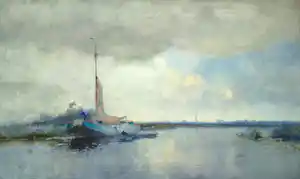 Cornelis Vreedenburgh - Hollands riviergezicht verkocht voor € 1350!