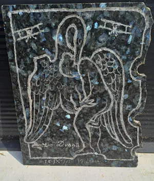 Aat Veldhoen - Granieten sculptuur: "Leda & de Zwaan - 1988 kopen? Bied vanaf 499!