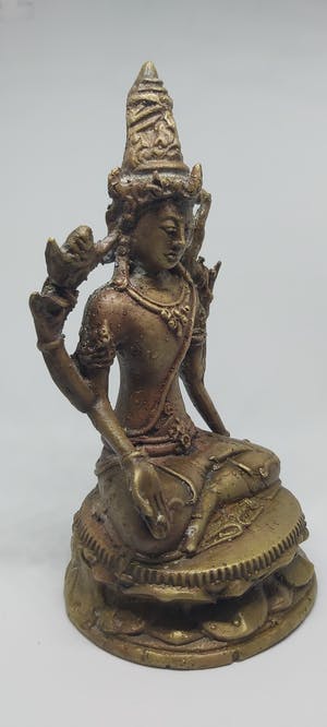 Brons (Onbekend) - Antieke Shiva in Verada Mudra houding 1890 kopen? Bied vanaf 85!