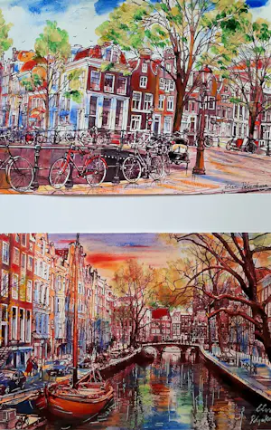 Elva Polyakova - Mooie weer in Amsterdam x 4 stuk's kopen? Bied vanaf 1!