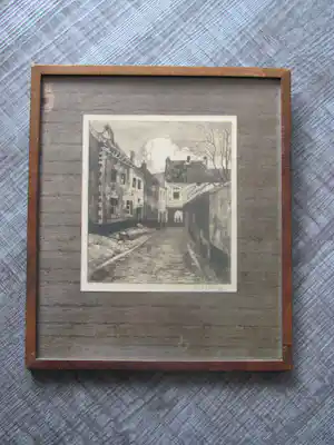 Han Jelinger - stadsgezicht (Maastricht?) kopen? Bied vanaf 40!