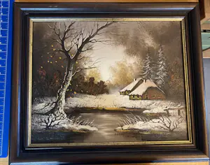 Albert Buikema - winters landschap kopen? Bied vanaf 50!