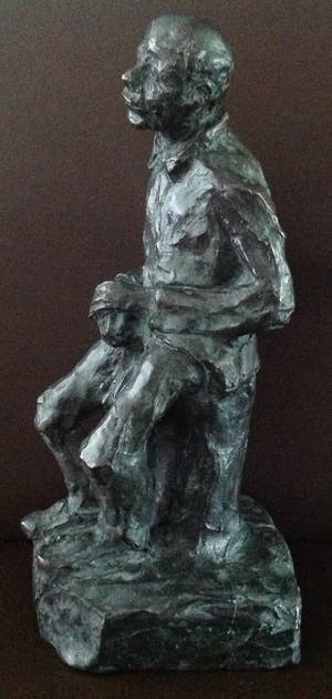 Brons (Onbekend) - Zittende figuur kopen? Bied vanaf 200!
