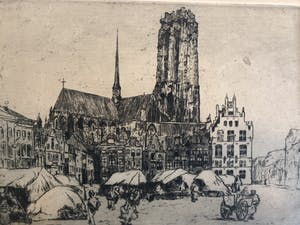 Piet Rackwitsz - stadsgezicht kopen? Bied vanaf 45!