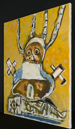 Lucebert - El Nacimiento - Groot werk in olieverf op doek kopen? Bied vanaf 5800!