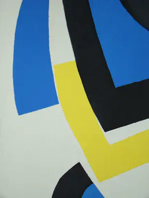 Jean Dewasne - Abstracte compositie - 1952 - Sjabloon in gouachekleuren kopen? Bied vanaf 70!