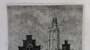 Anton Pieck - Oude gevels Amersfoort kopen? Bied vanaf 100!