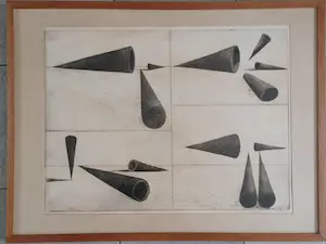 Frederik van Batenburg - Abstracte compositie, kopen? Bied vanaf 45!